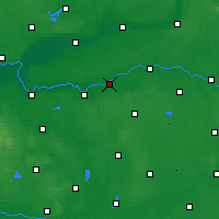 Nearby Forecast Locations - Sieraków - Carte