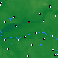 Nearby Forecast Locations - Wieleń - Carte