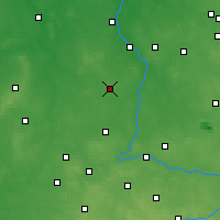 Nearby Forecast Locations - Złoczew - Carte