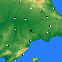 Nearby Forecast Locations - Muratlı - Carte