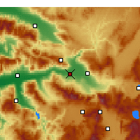 Nearby Forecast Locations - Sarayköy - Carte