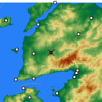 Nearby Forecast Locations - Bayramiç - Carte