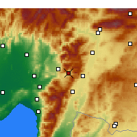 Nearby Forecast Locations - Bahçe - Carte