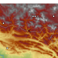 Nearby Forecast Locations - Çukurca - Carte
