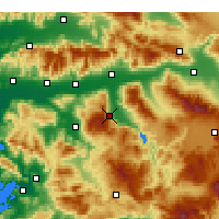 Nearby Forecast Locations - Bozdoğan - Carte