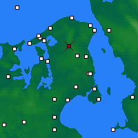 Nearby Forecast Locations - Hillerød - Carte