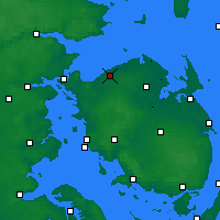 Nearby Forecast Locations - Bogense - Carte