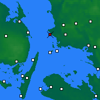Nearby Forecast Locations - Korsør - Carte
