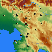 Nearby Forecast Locations - Ajdovščina - Carte
