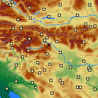 Nearby Forecast Locations - Radovljica - Carte