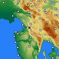 Nearby Forecast Locations - Hrpelje-Kozina - Carte