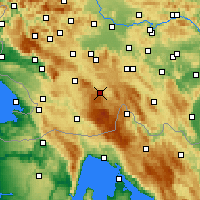 Nearby Forecast Locations - Loška Dolina - Carte