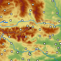 Nearby Forecast Locations - Mežica - Carte