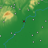 Nearby Forecast Locations - Tiszaújváros - Carte