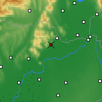 Nearby Forecast Locations - Sárospatak - Carte