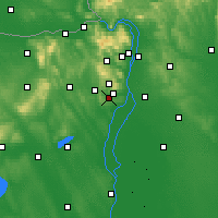 Nearby Forecast Locations - Törökbálint - Carte