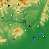 Nearby Forecast Locations - Edelény - Carte