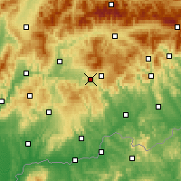 Nearby Forecast Locations - Detva - Carte