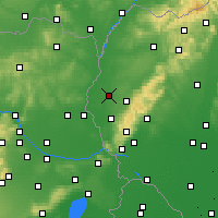 Nearby Forecast Locations - Trnava - Carte