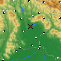 Nearby Forecast Locations - Michalovce - Carte