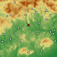 Nearby Forecast Locations - Rimavská Sobota - Carte