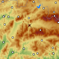 Nearby Forecast Locations - Ružomberok - Carte