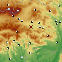 Nearby Forecast Locations - Spišská Nová Ves - Carte