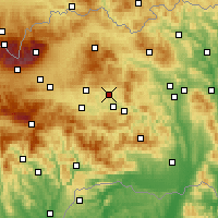 Nearby Forecast Locations - Spišské Podhradie - Carte