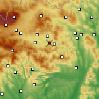 Nearby Forecast Locations - Spišské Vlachy - Carte