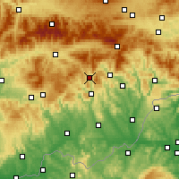 Nearby Forecast Locations - Tisovec - Carte