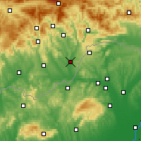 Nearby Forecast Locations - Tornaľa - Carte
