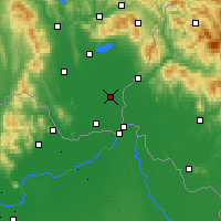 Nearby Forecast Locations - Veľké Kapušany - Carte