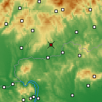 Nearby Forecast Locations - Veľký Krtíš - Carte
