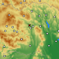 Nearby Forecast Locations - Veľký Šariš - Carte