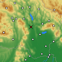 Nearby Forecast Locations - Vranov nad Topľou - Carte