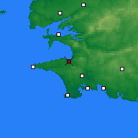 Nearby Forecast Locations - Douarnenez - Carte