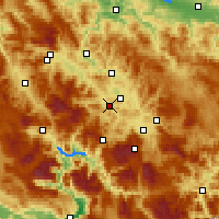 Nearby Forecast Locations - Kiseljak - Carte