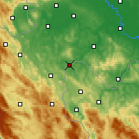 Nearby Forecast Locations - Velika Kladuša - Carte