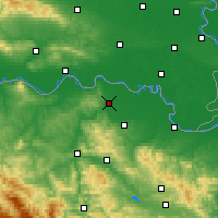 Nearby Forecast Locations - Odžak - Carte