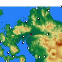 Nearby Forecast Locations - Kurume - Carte