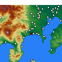 Nearby Forecast Locations - Hiratsuka - Carte