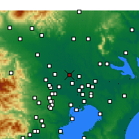 Nearby Forecast Locations - Kasukabe - Carte