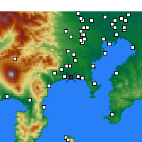 Nearby Forecast Locations - Chigasaki - Carte