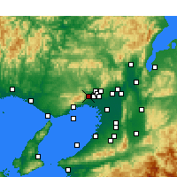 Nearby Forecast Locations - Takarazuka - Carte