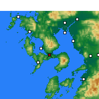 Nearby Forecast Locations - Isahaya - Carte