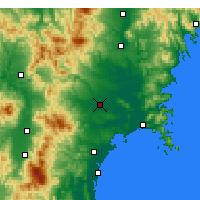 Nearby Forecast Locations - Ōsaki - Carte