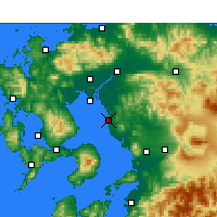 Nearby Forecast Locations - Ōmuta - Carte