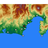 Nearby Forecast Locations - Fujieda - Carte