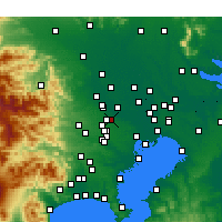 Nearby Forecast Locations - Asaka - Carte