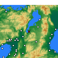 Nearby Forecast Locations - Kusatsu - Carte
